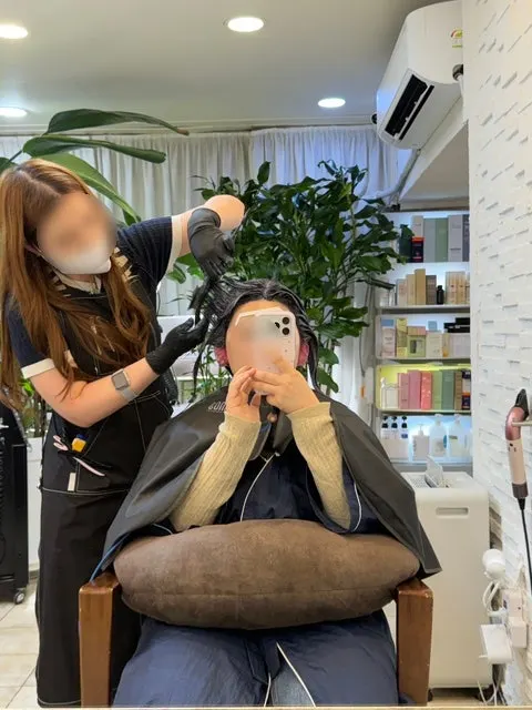 염색 전 두피보호제 케어