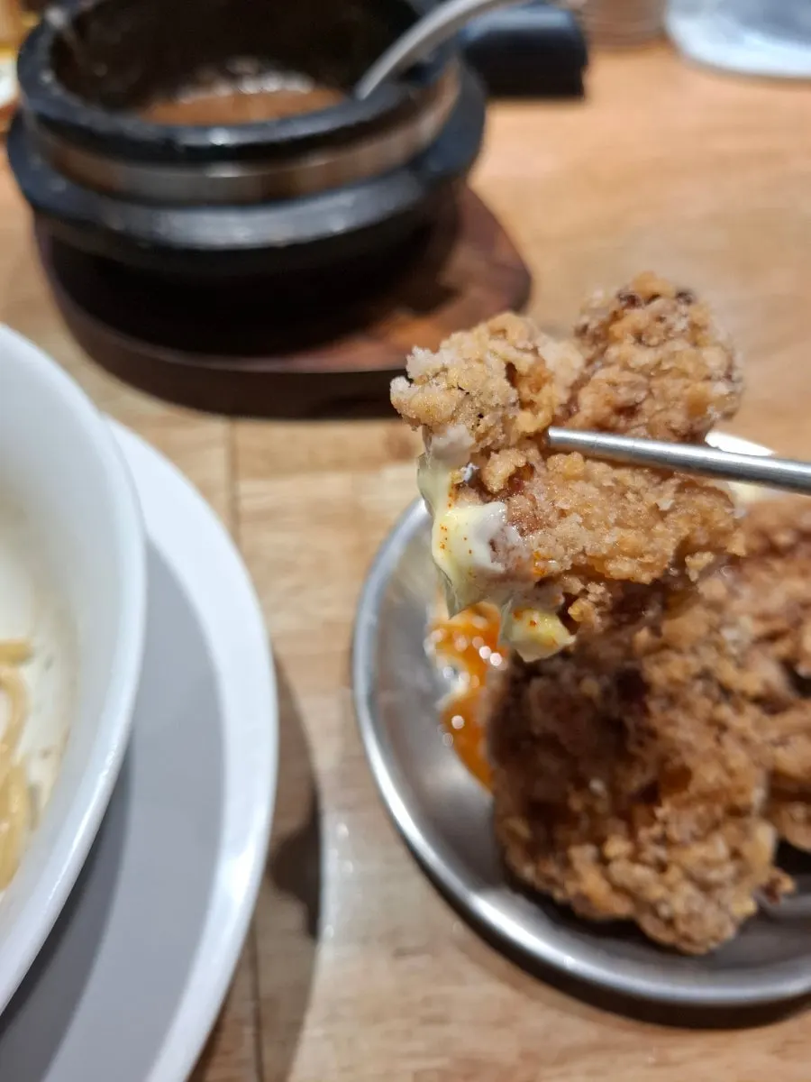 사이드로 주문한 수제 가라아게
