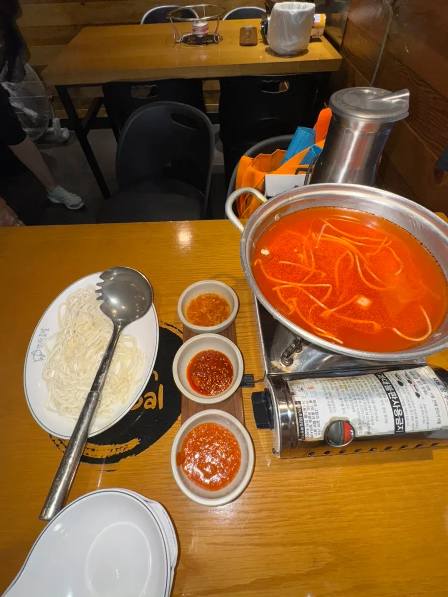 Main menu board at Miss Jokbal Myeongdong