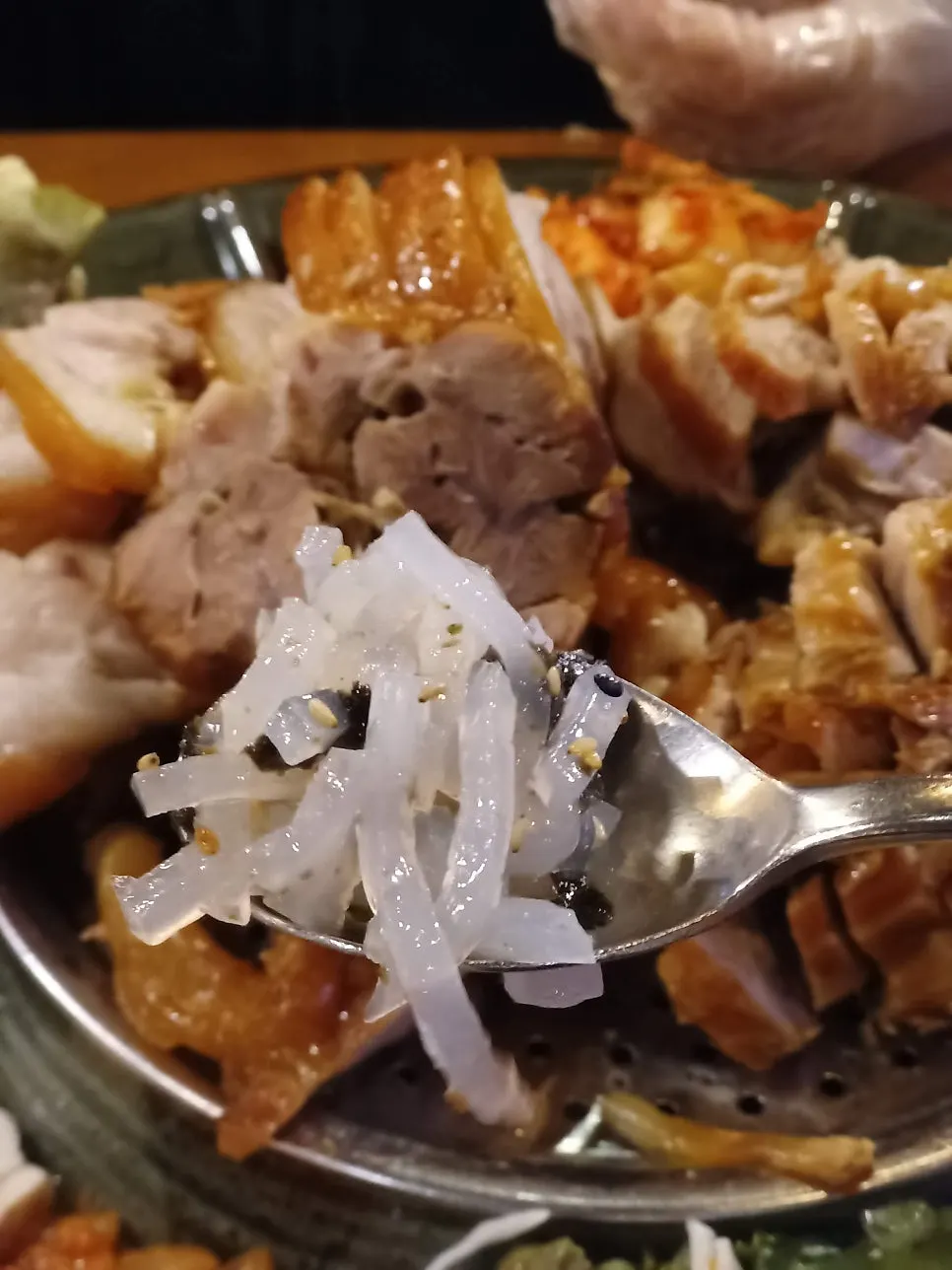 Vertical image in the context of keto gimbap and side dishes