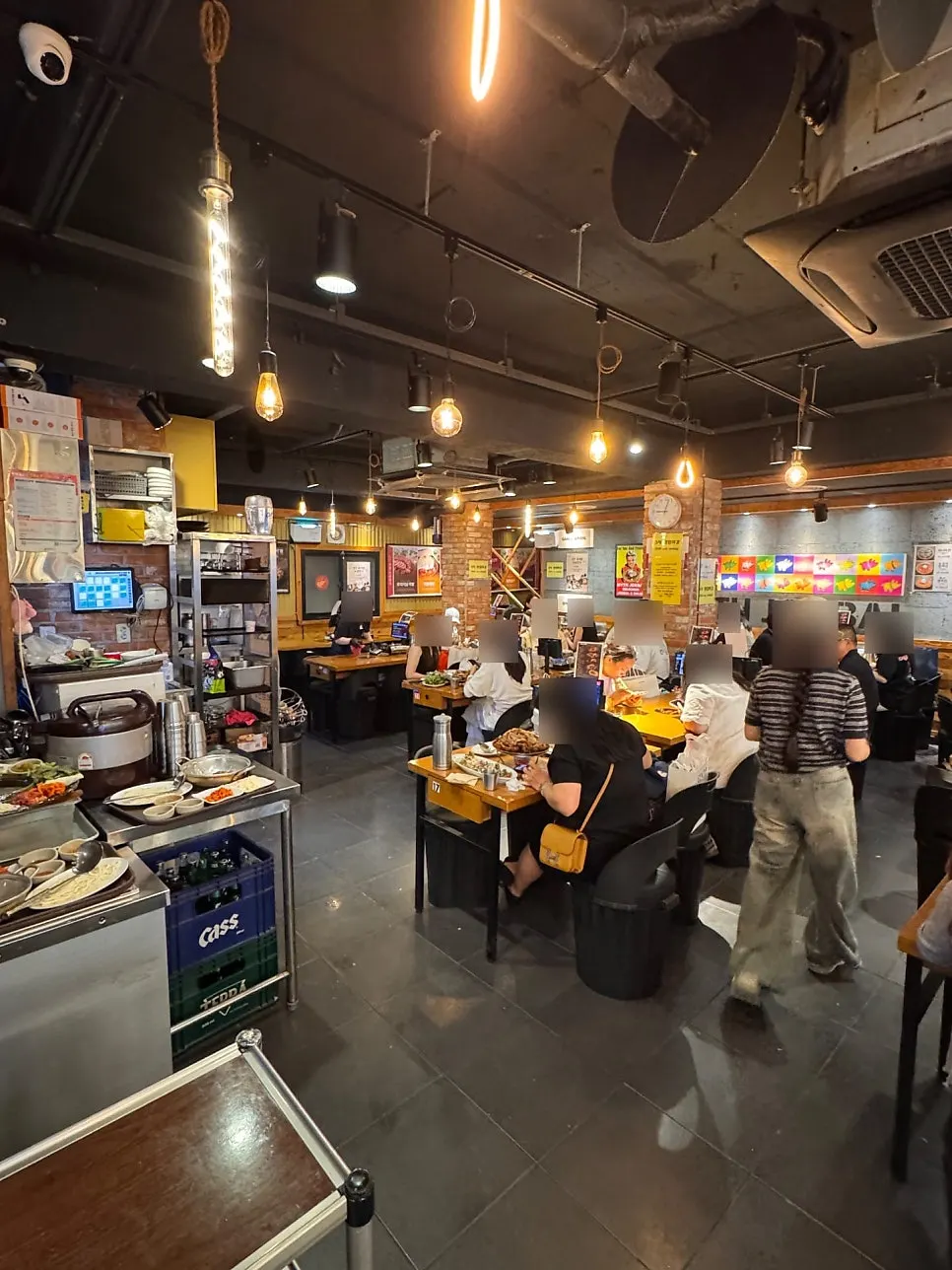 Main dining hall with spacious tables