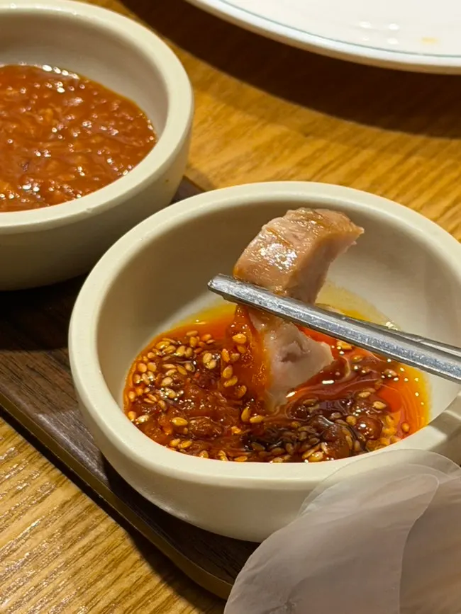 족발과 함께 나온 마라소스