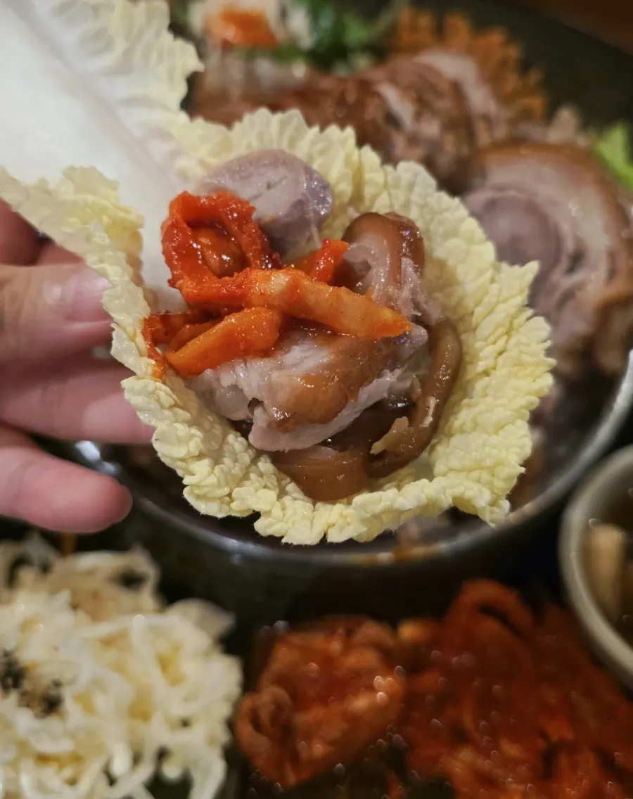 야들야들한 족발 살코기 한 점