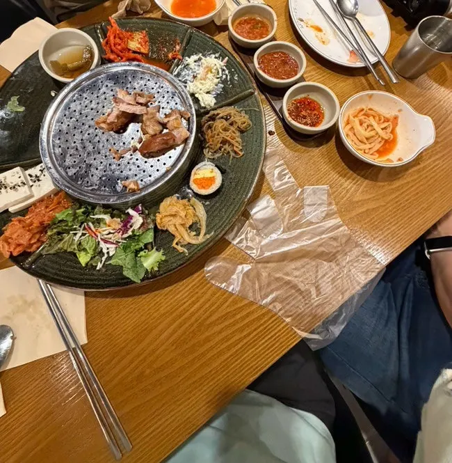포장용기가 놓인 코너