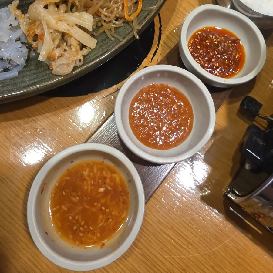 Myeongdong jokbal with mala sauce at Miss Jokbal Seoul Myeongdong Branch