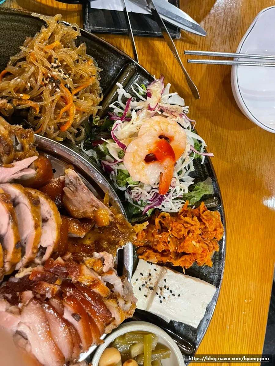 Seasoned perilla leaves, dried radish strips, and other banchan