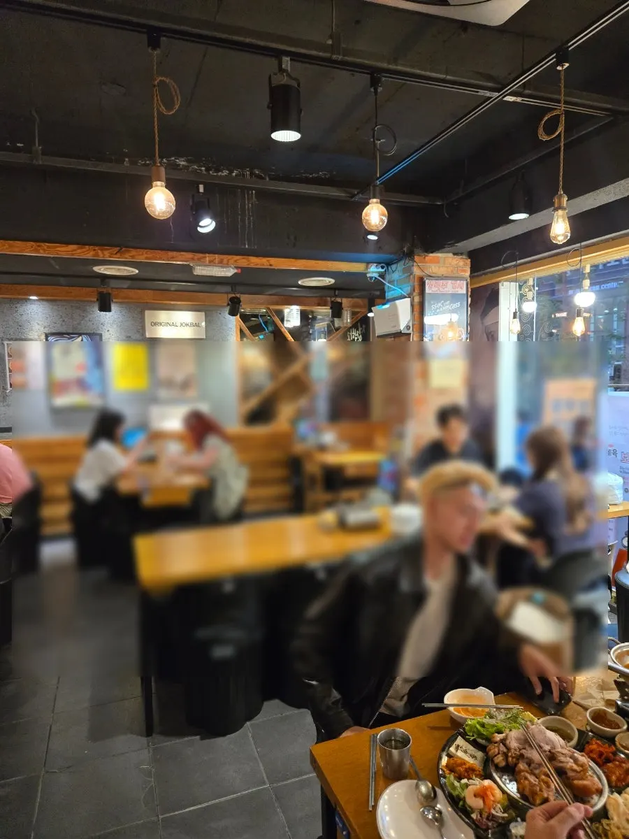 Interior view of Miss Jokbal Seoul Myeongdong Branch