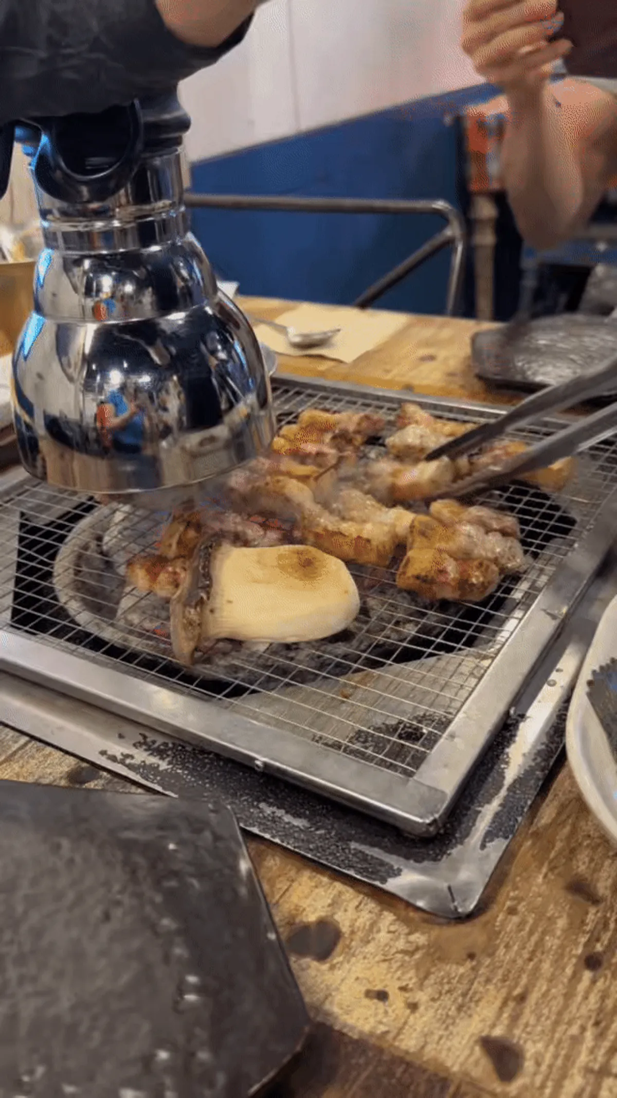 Fully grilled Myeongdong charcoal-grilled pork