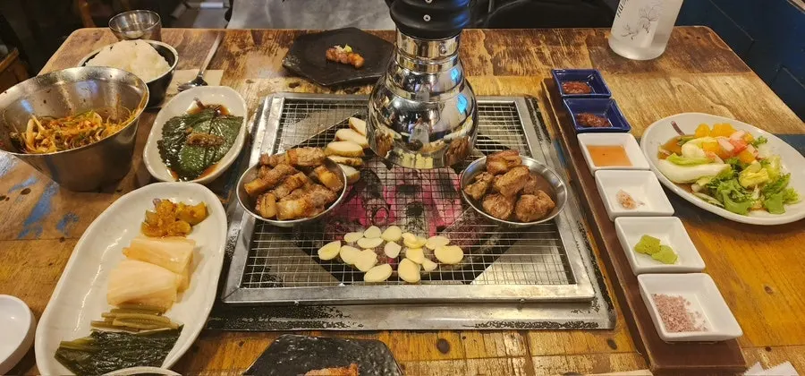 Moist grilled moksal served with sides