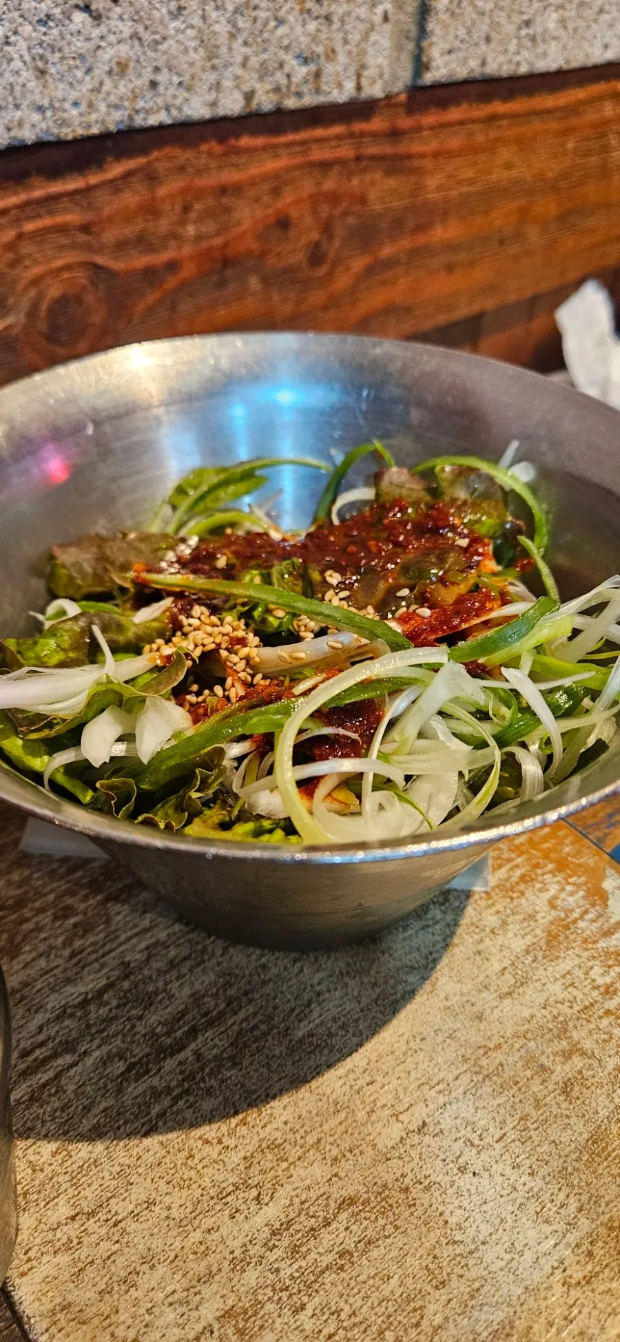오이지와 백김치 등 기본 반찬
