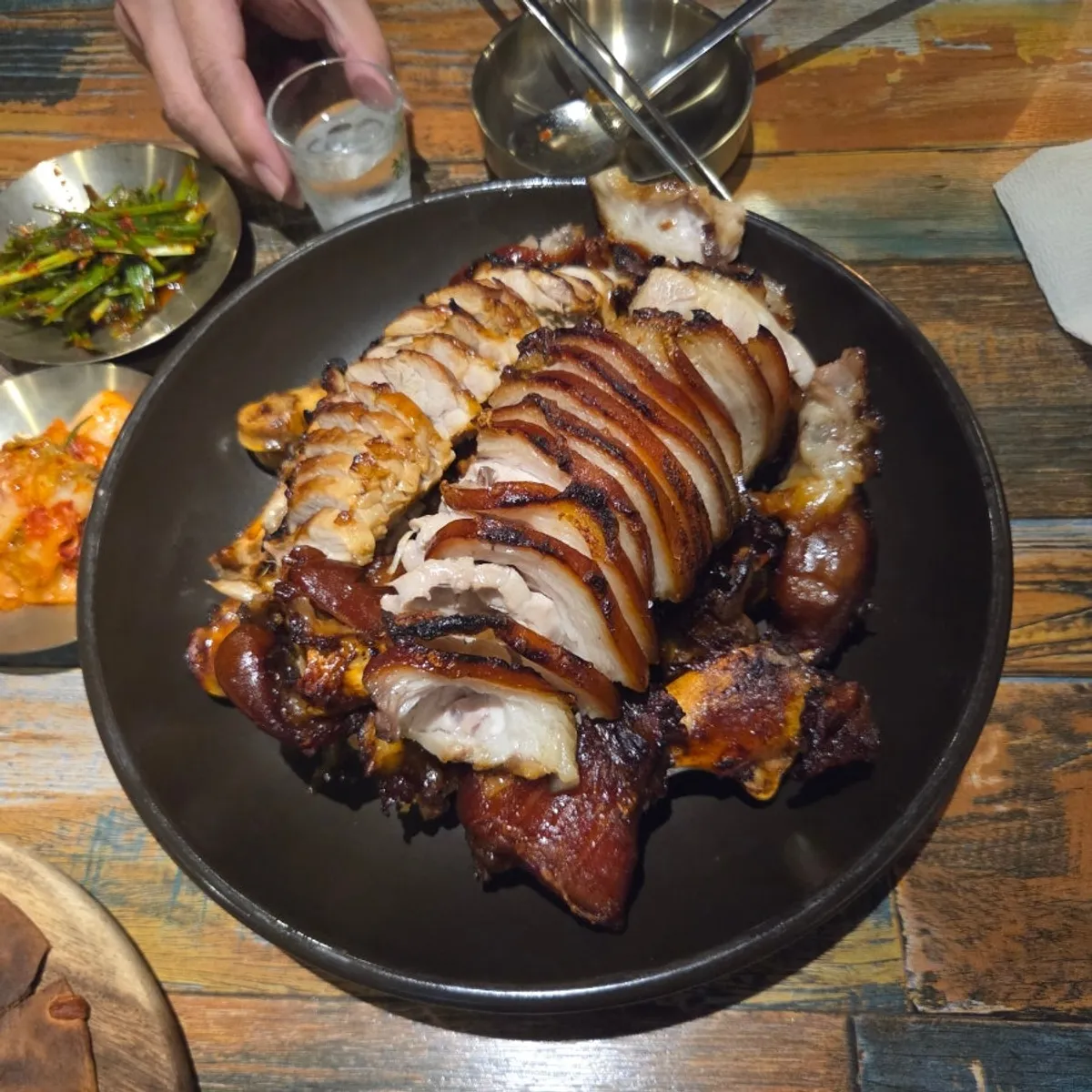 A plate of oven-roasted medium jokbal