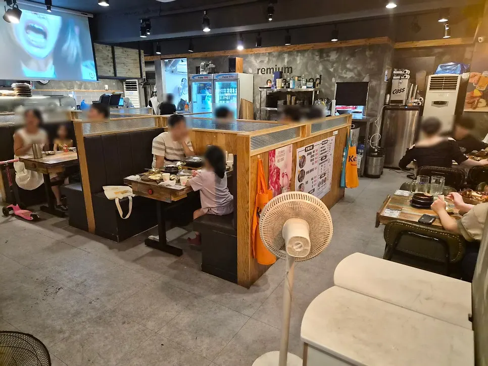 Dining hall filled with customers