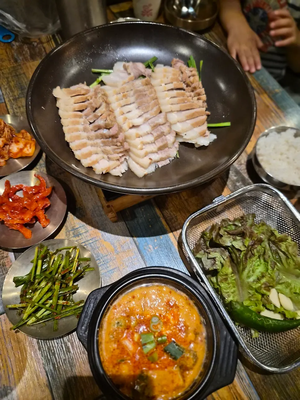 Sundubu jjigae served as a free item