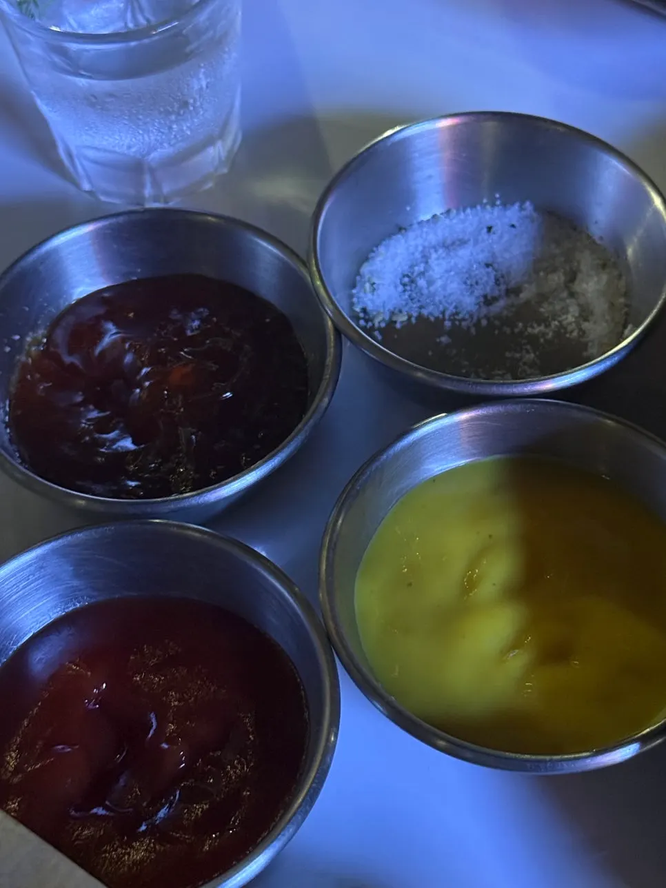Various chicken sauces with no extra charge