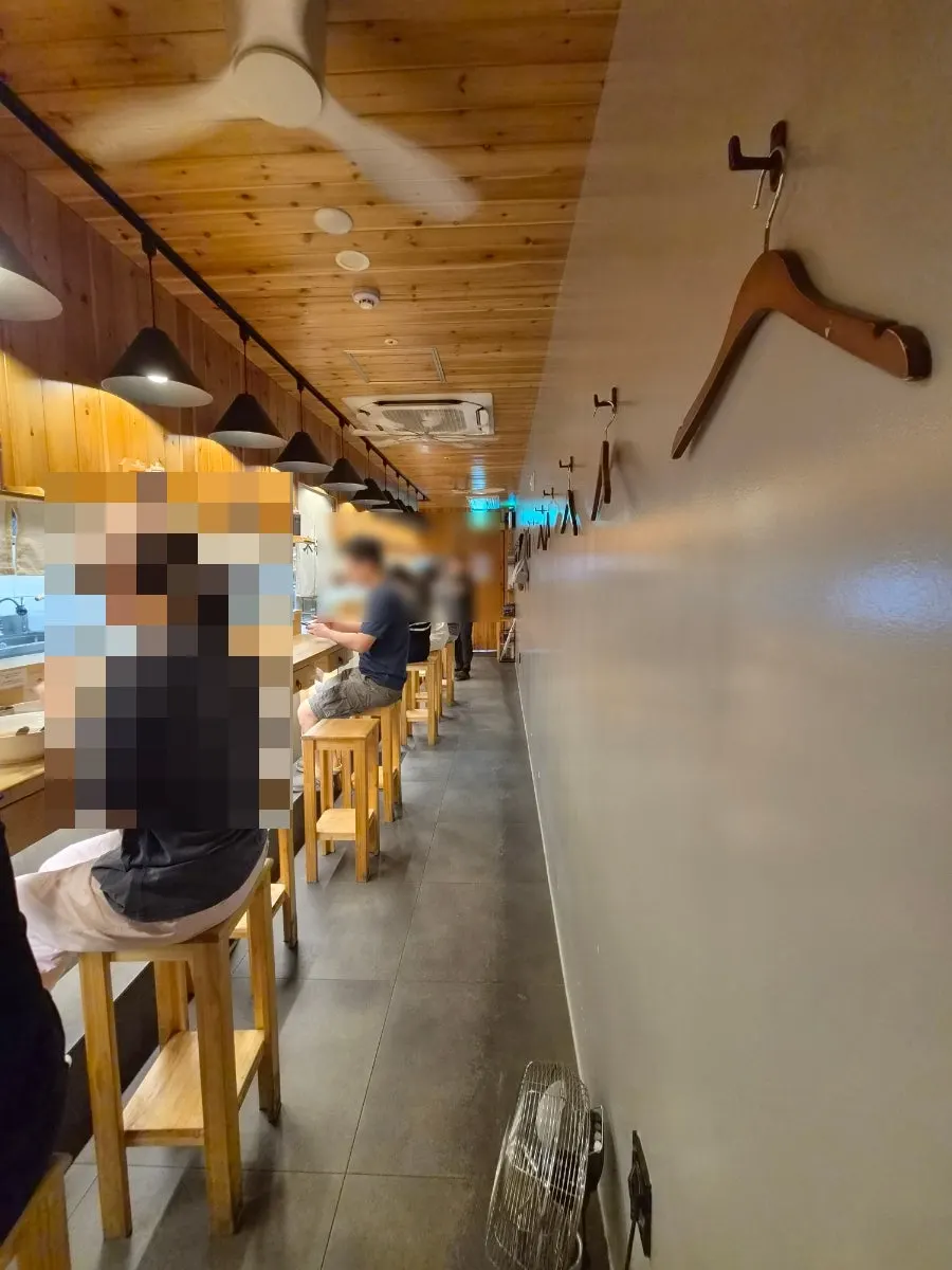 Interior with counter seating