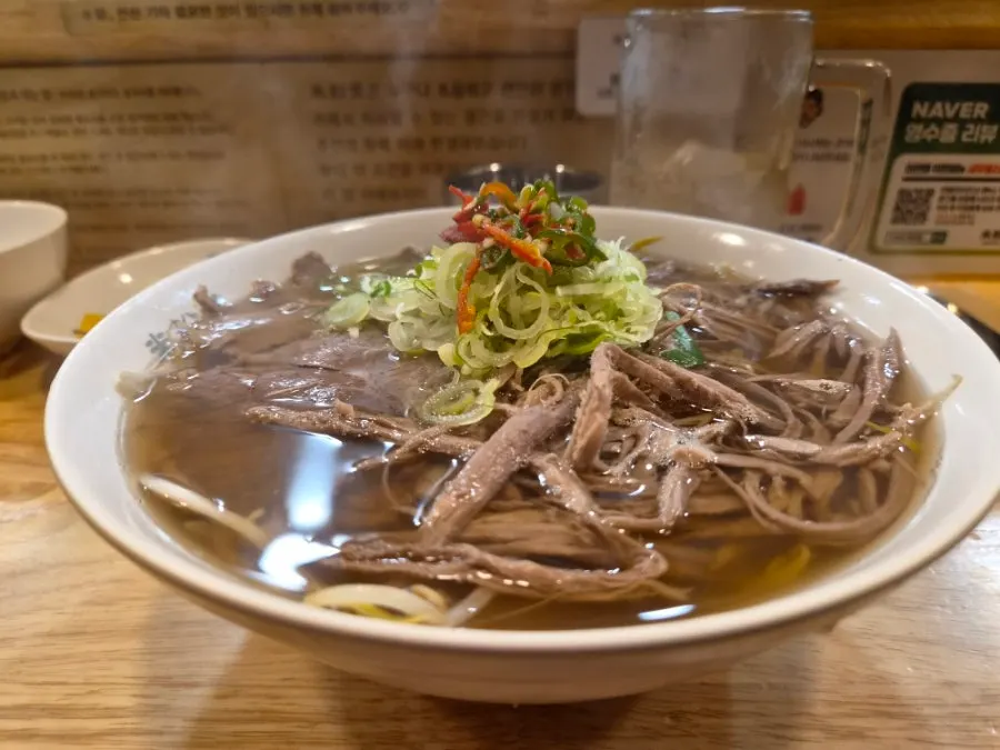 Ordered beef belly and brisket pho