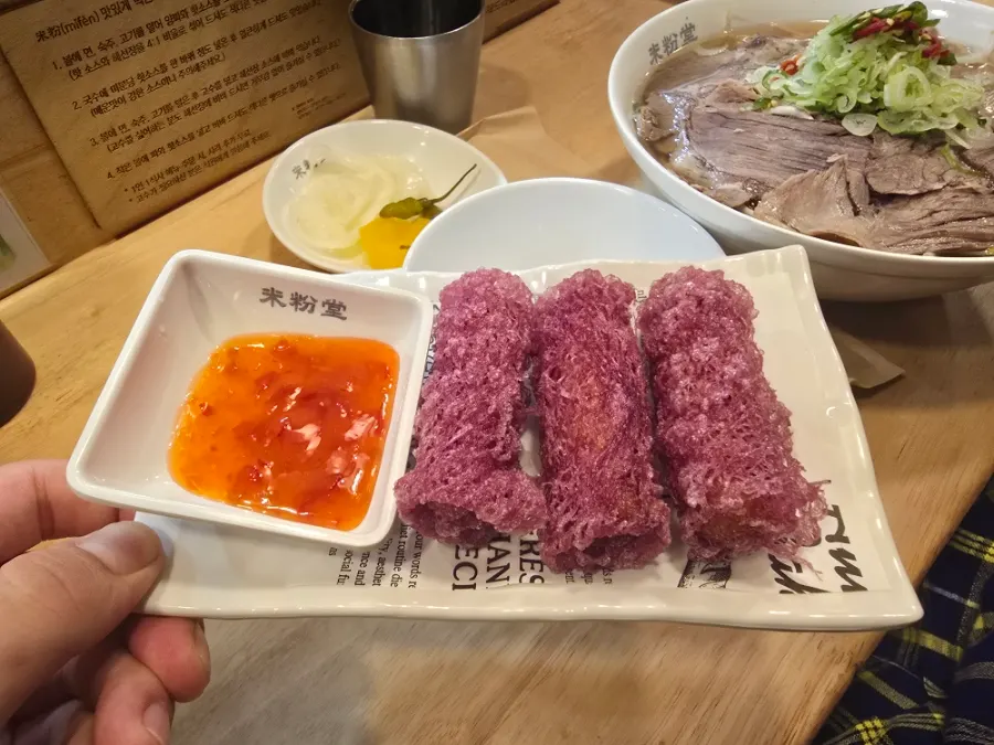 고구마짜조 사이드 메뉴