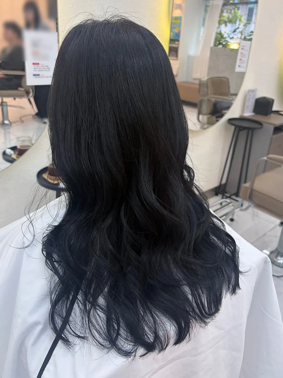Bob style after color and cut