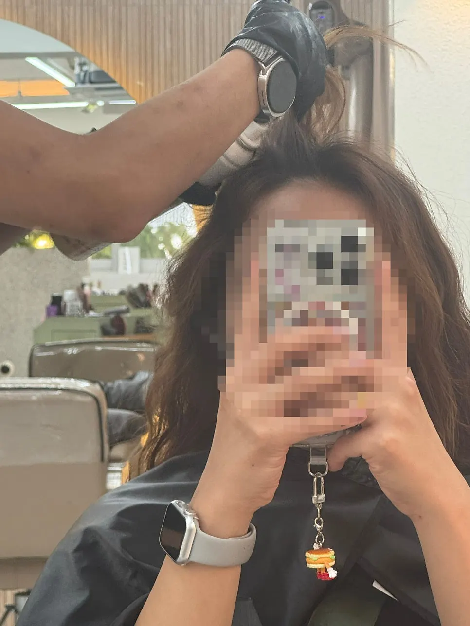 Hair coloring appointment preparation