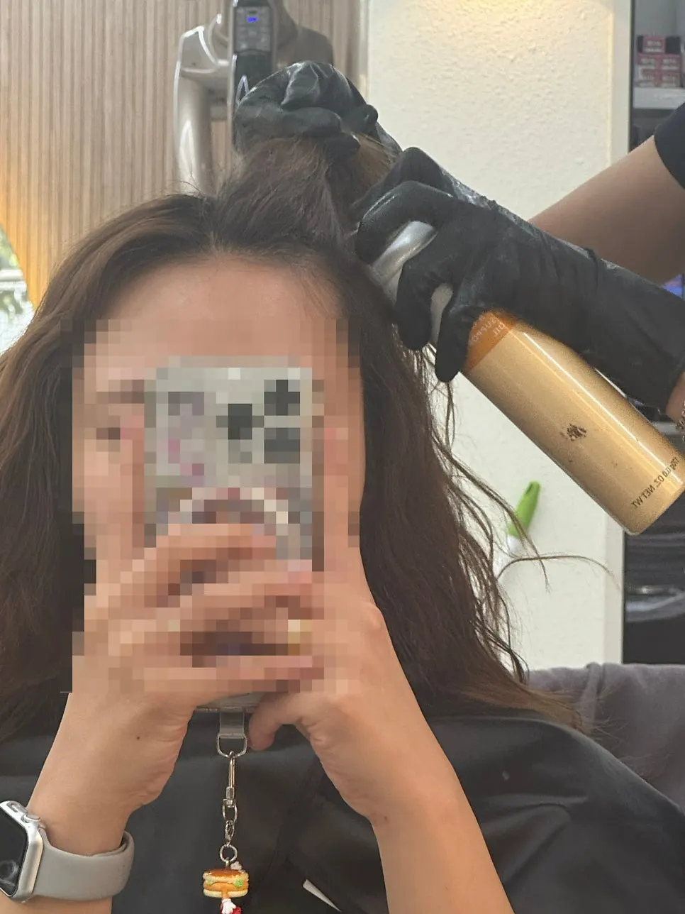 Hair coloring appointment preparation