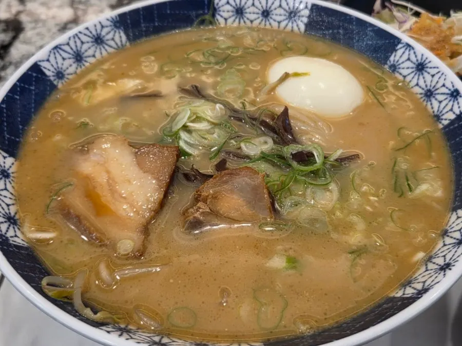 A bowl of ramen at Moshi Moshi Sushi