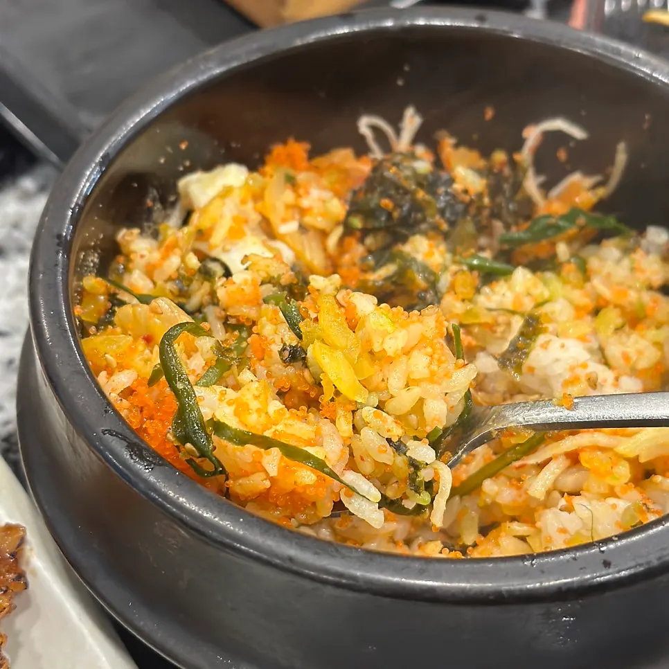 Egg roe rice piled high with roe