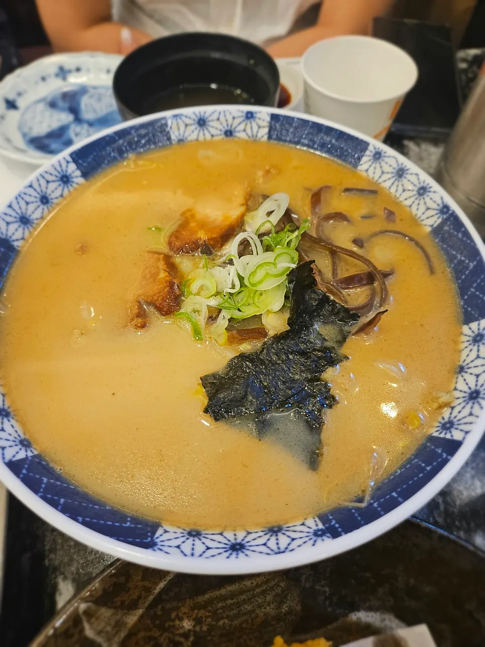 Ramen with a soft-boiled egg at Moshi Moshi Sushi
