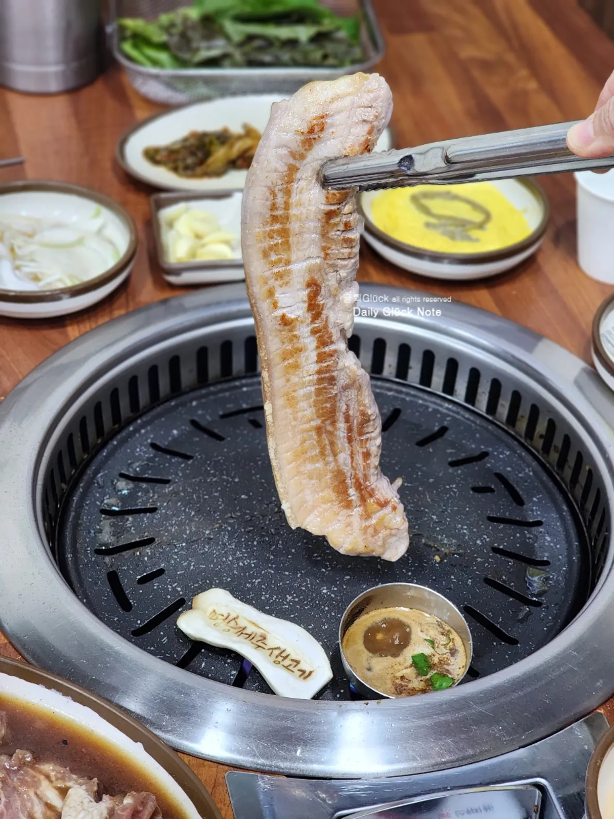 The chewy Jeju bracken egg pancake side dish