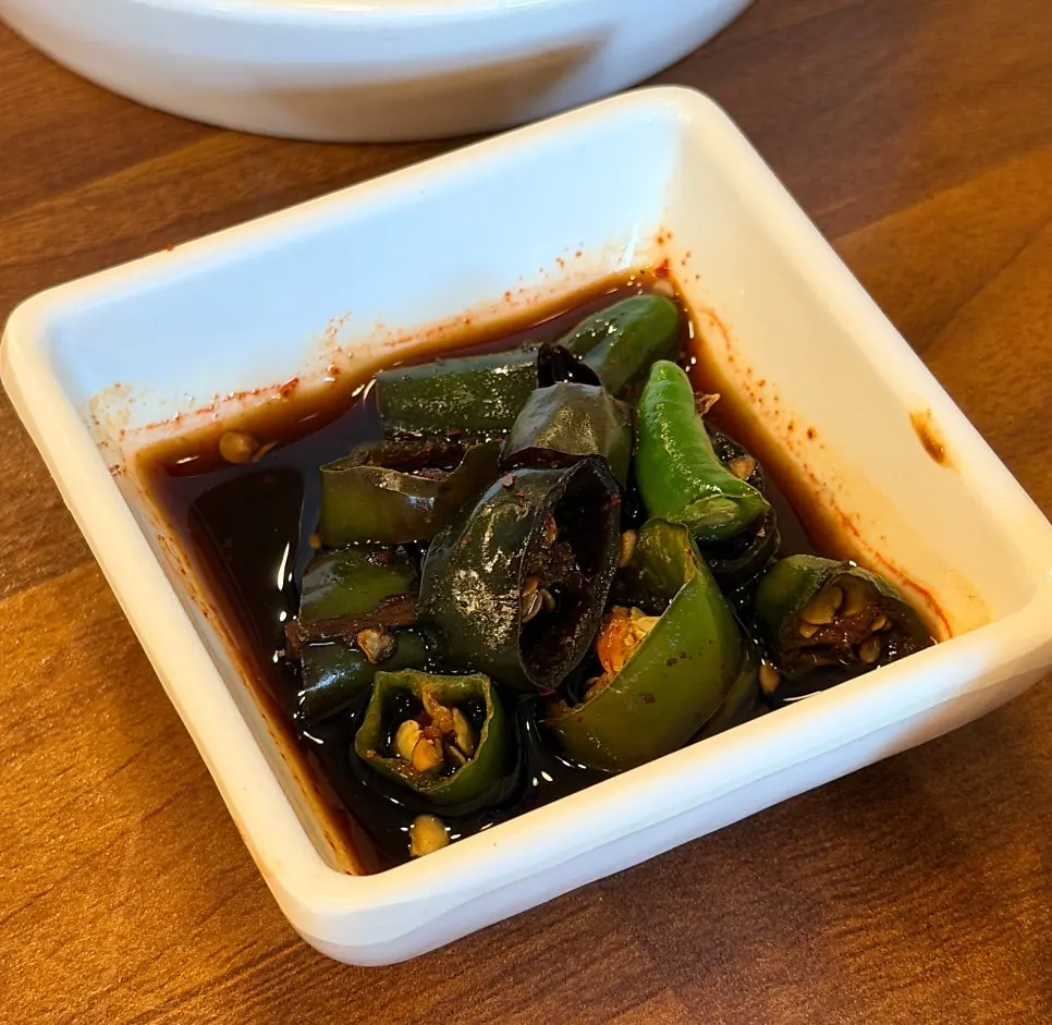 시래기 반찬 접시