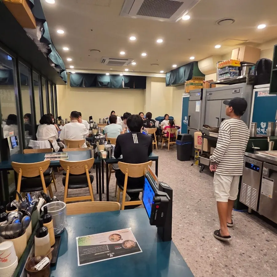 Myeongyeok interior packed with customers at 7pm