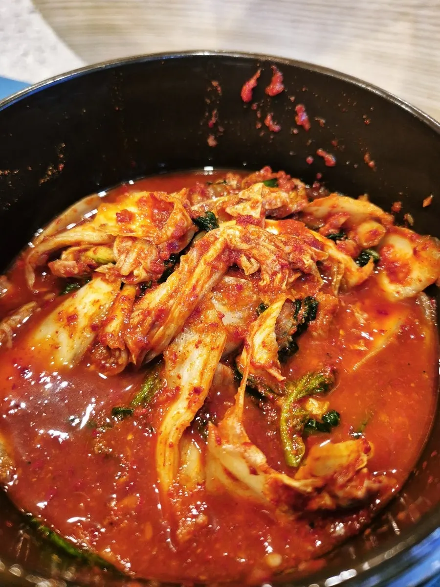 면계옥에서 내어준 배추 겉절이