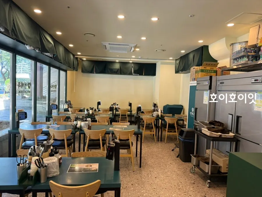 깔끔한 면계옥 분당수내점 내부 좌석
