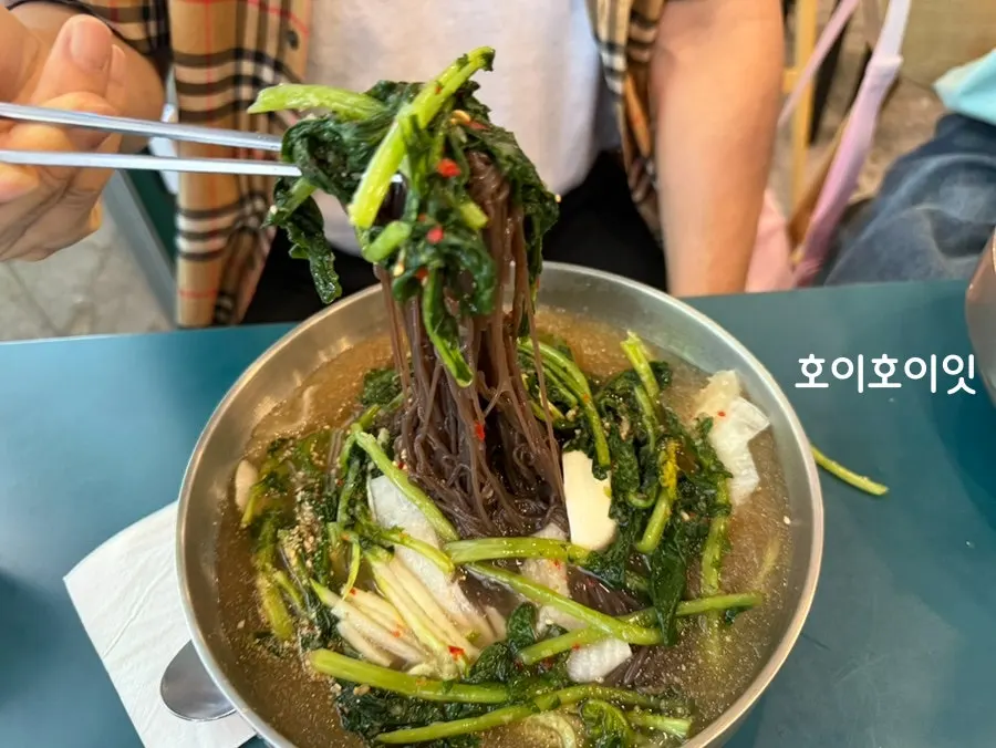 시원한 열무김치 물냉면 육수