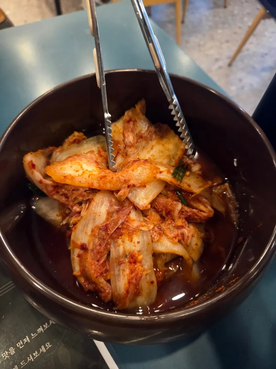 Red seasoning sauce on the table