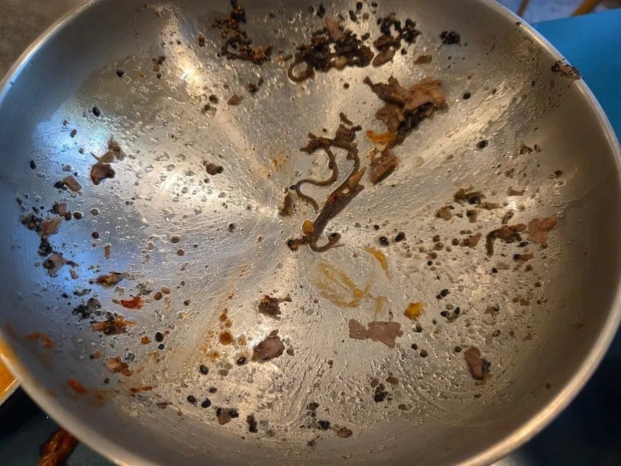 Empty dishes after a late lunch