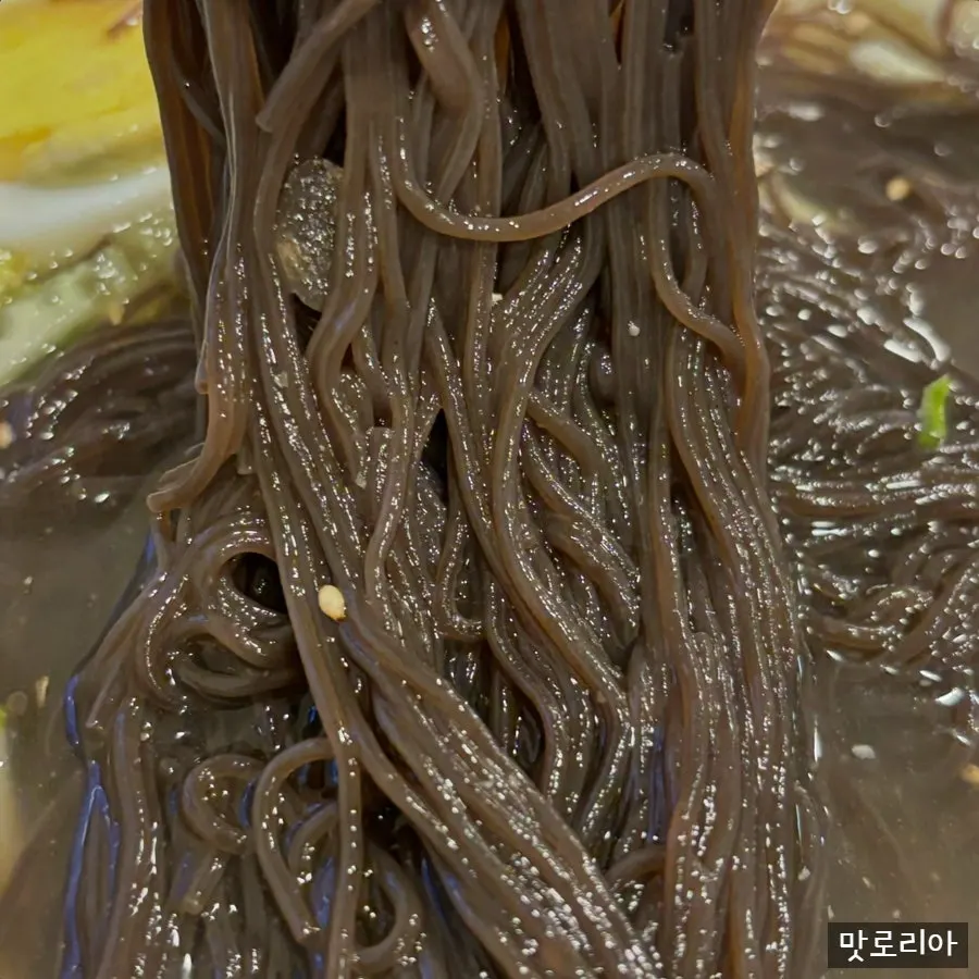 Refreshing mul naengmyeon with a generous noodle portion