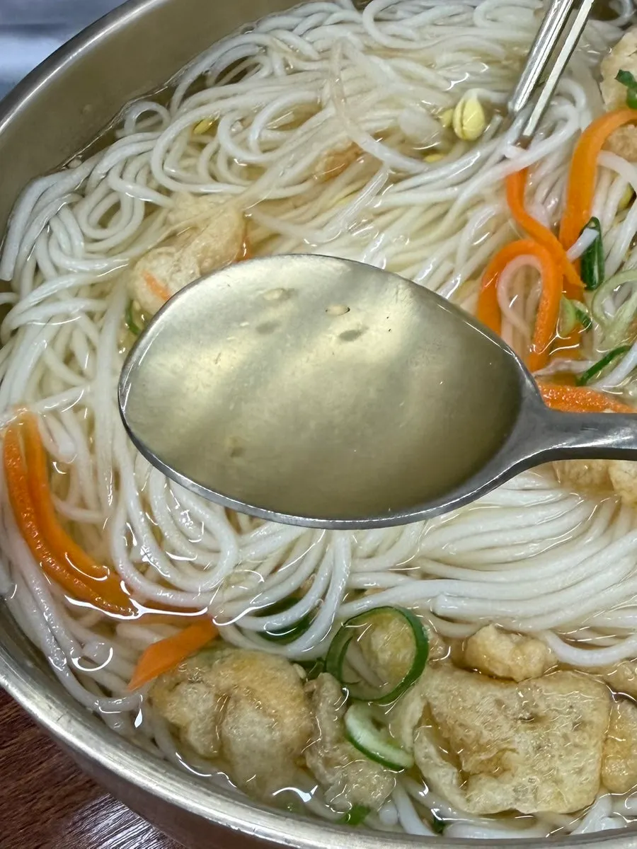 Anchovy guksu broth made with anchovy and dipori