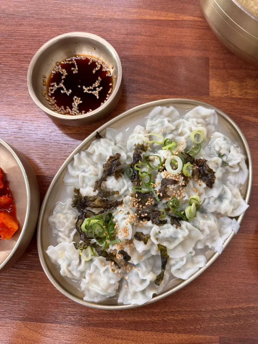 사이드로 주문한 물만두