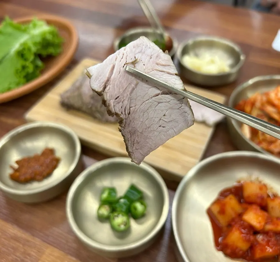 Close-up of odorless black pork dombe pork