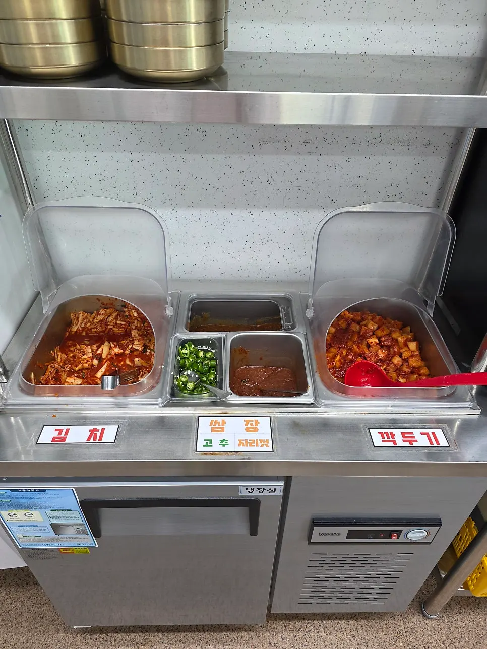 면주막 제주본점 반찬 셀프바