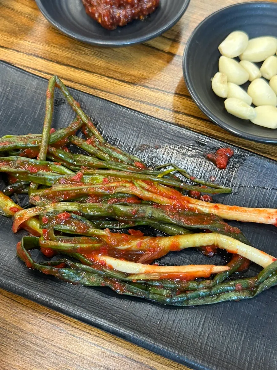 적당히 익은 파김치 클로즈업