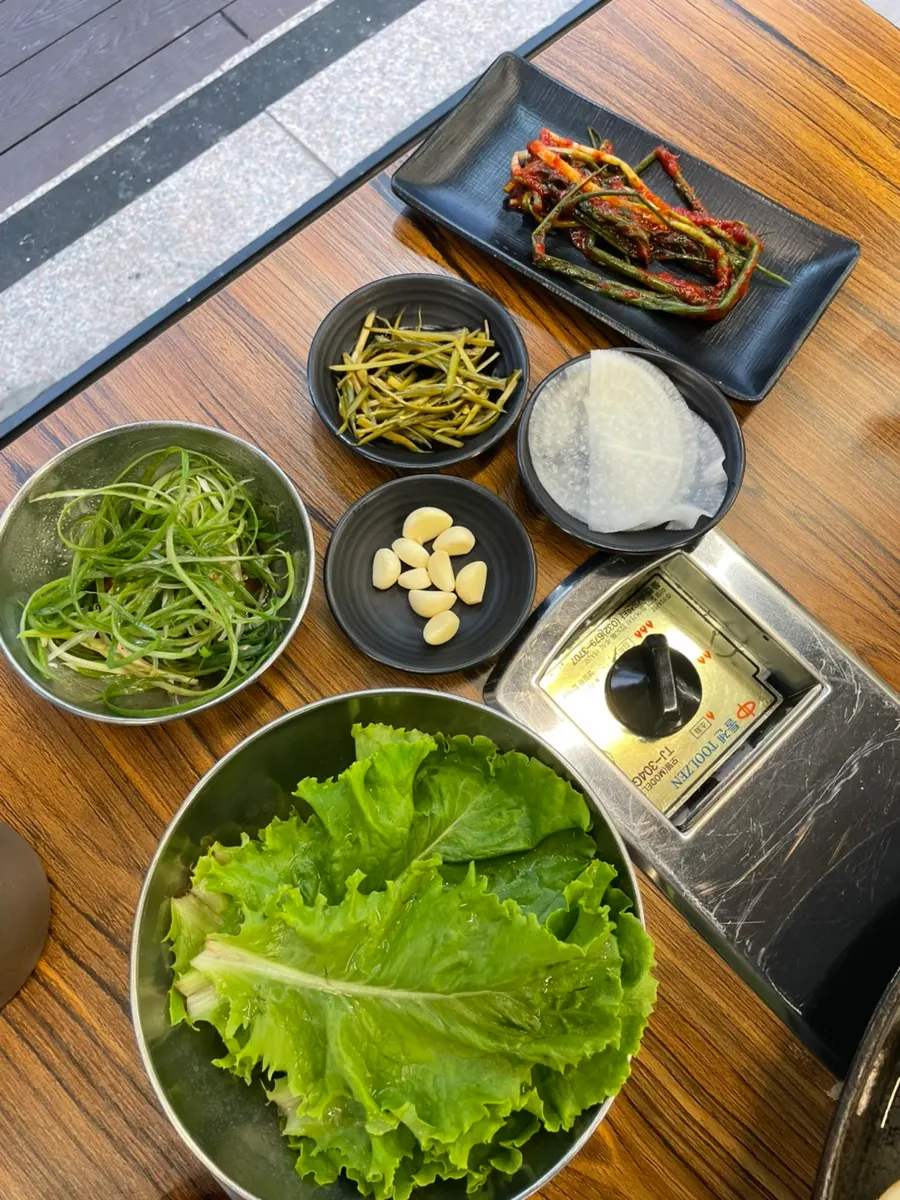 대판솥뚜껑김치삼겹살 메뉴판