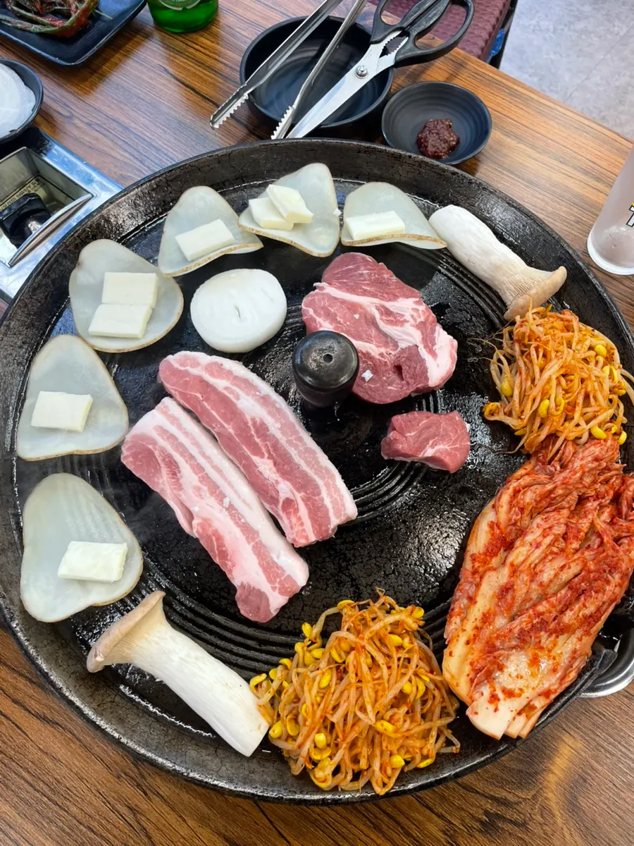 커플세트로 나온 보성녹돈 삼겹살과 목살
