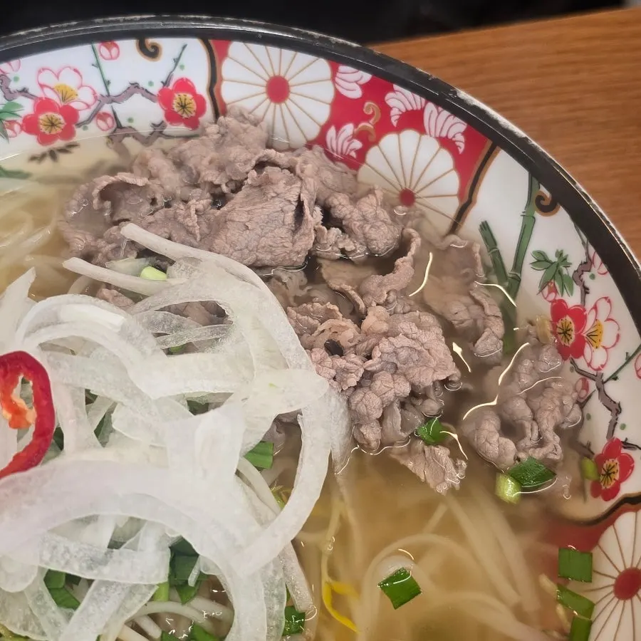 Pot of shabu pho at Myeonsikdang Daegu Bogeondae
