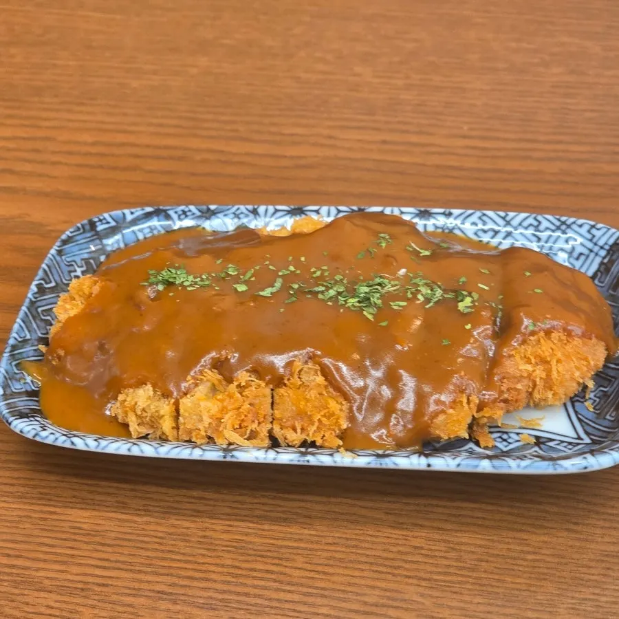 Demi-glace hireu katsu topped with demi-glace sauce