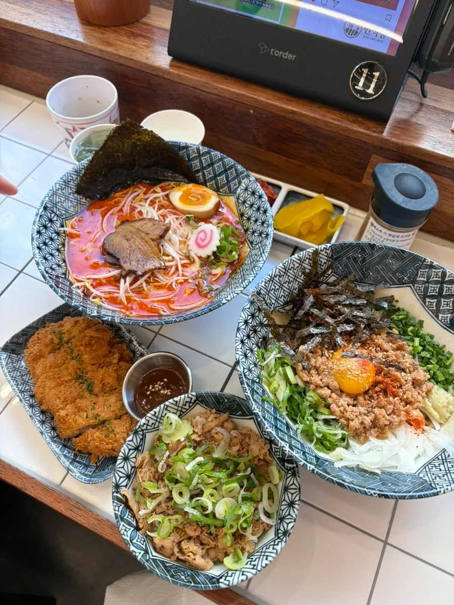 면식당 2인 세트 마무리 상차림