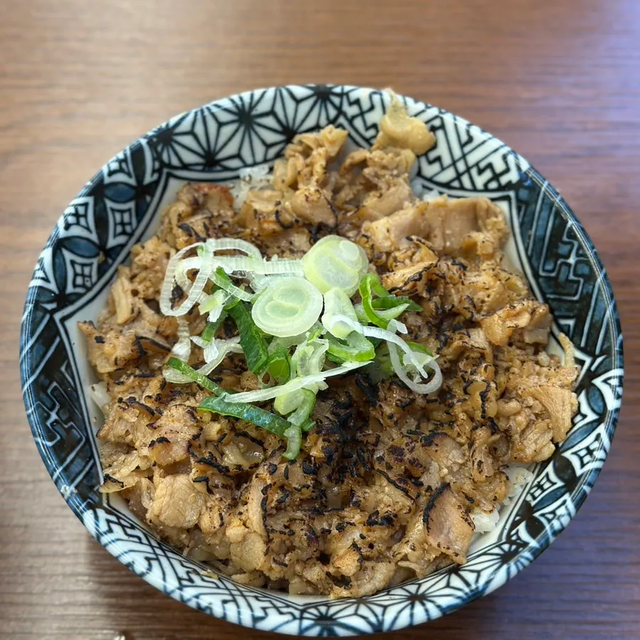 Smoky mini butadon served as part of the set