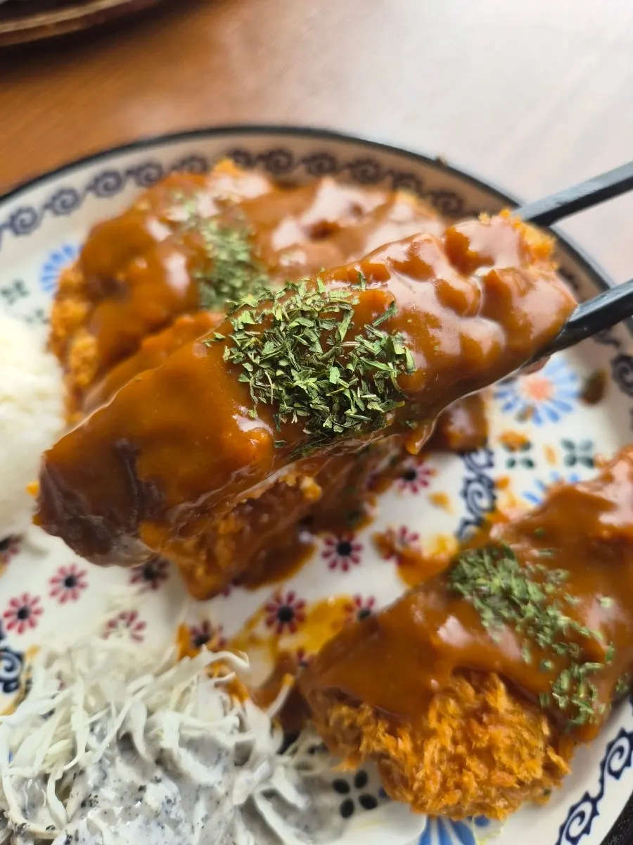 쌀국수 면을 건져 올린 모습