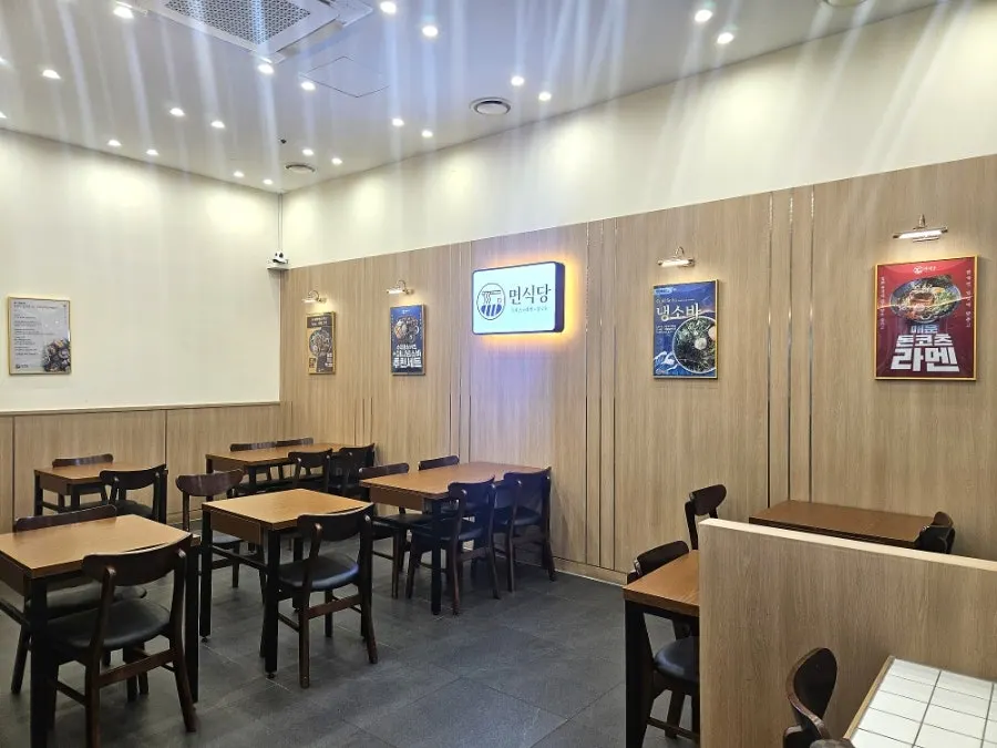 Interior with tables for 2 and 4
