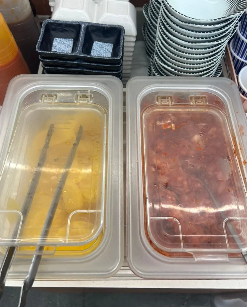 매장 한쪽 셀프 코너